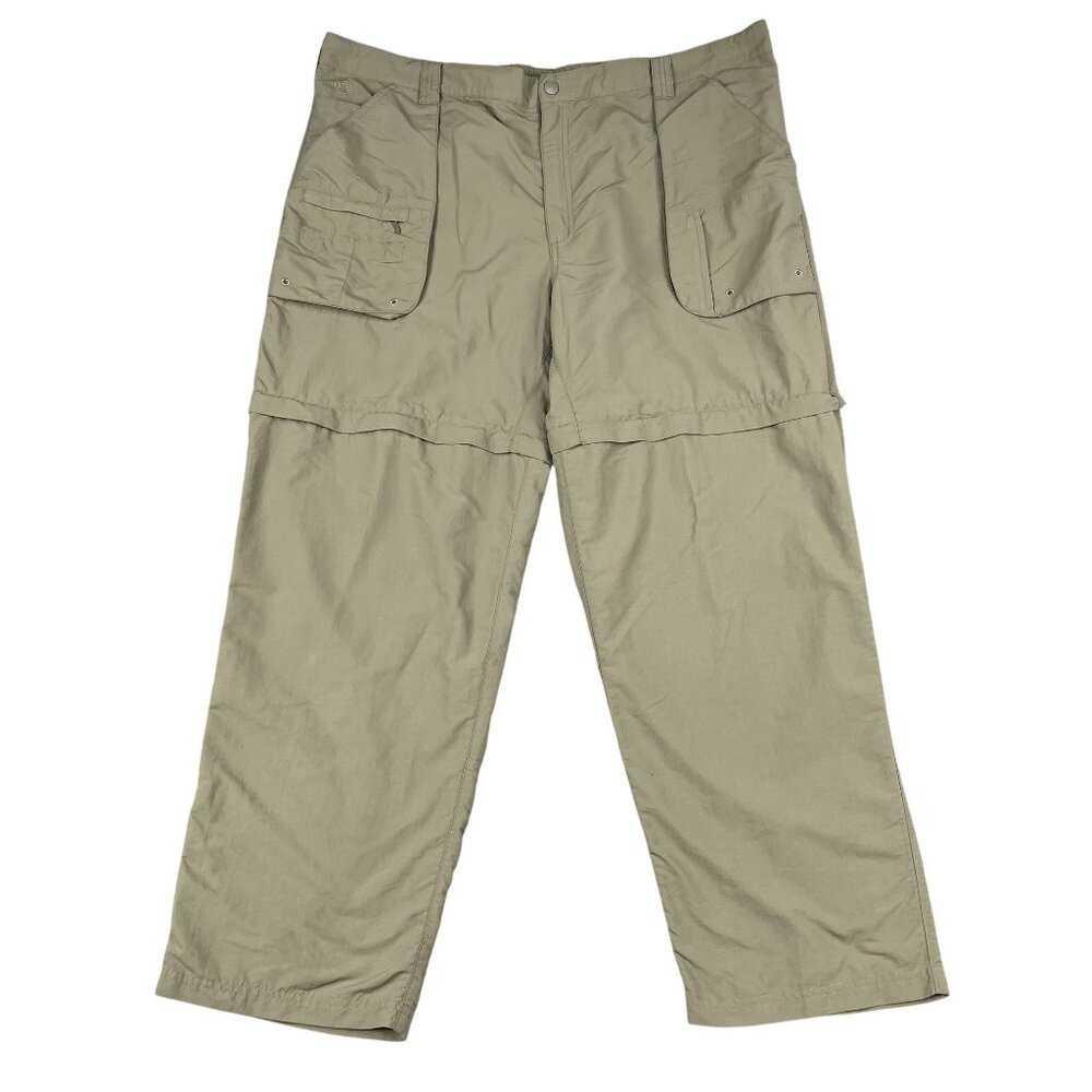 Field & Stream Mens Beige Zip Off Hiking Pants Sz XXL